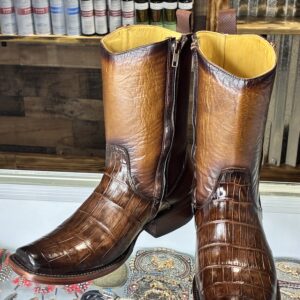 Cocodrillo two tone Brown dubai toe