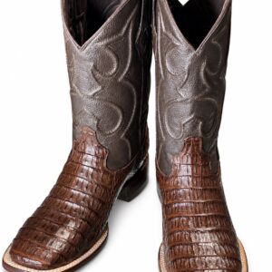 Caiman Back Brown square toe